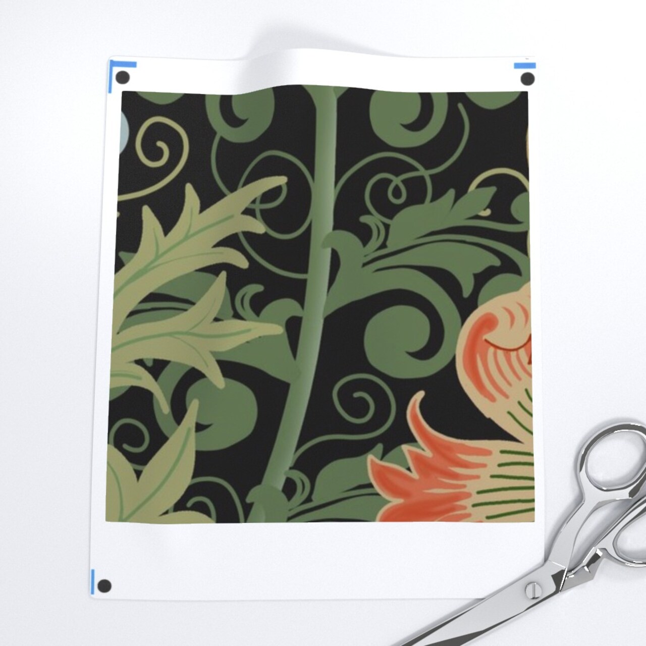 Maximalist Floral Art Nouveau Large Scale Flowers Flower Garden Victorian Inspired Custom Printed Fabric by Spoonflower Various Fabrics by the Yard or Fat Quarter